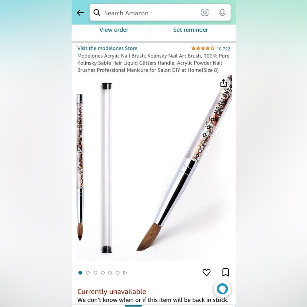Modelones Kolinsky Acrylic Brush #8